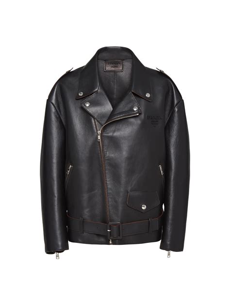 veste cuir prada